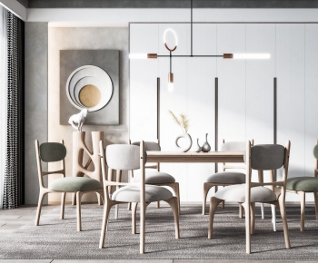 Nordic Style Dining Table And Chairs-ID:635781231