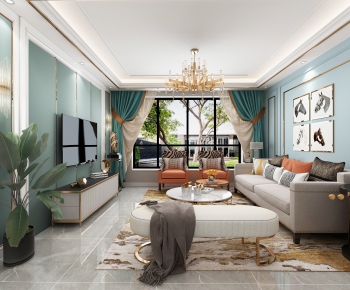 Modern A Living Room-ID:737298377