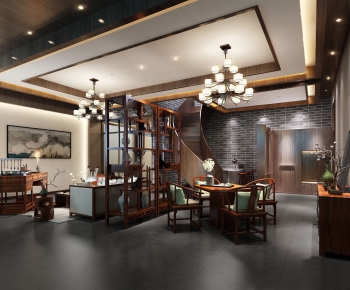 New Chinese Style Study Space-ID:478625394