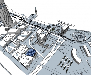 Modern Architectural Bird's-eye View Planning-ID:626542939