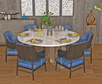 New Chinese Style Dining Table And Chairs-ID:541690534
