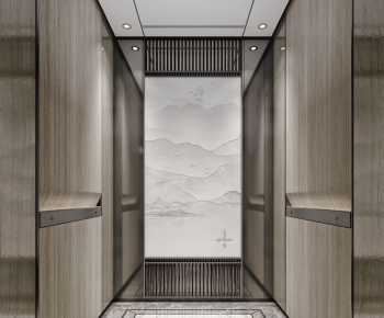 新中式电梯轿厢-ID:539343818