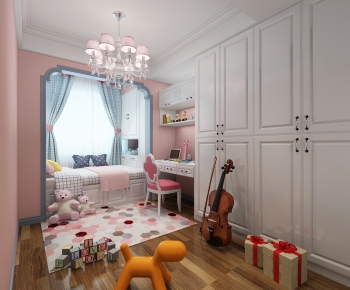 Simple European Style Girl's Room Daughter's Room-ID:750415768