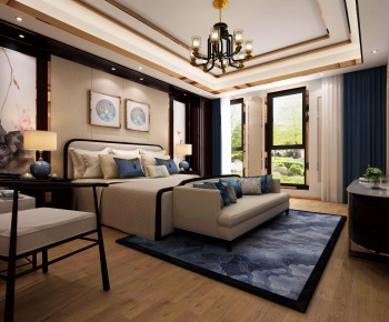 New Chinese Style Bedroom-ID:584977643