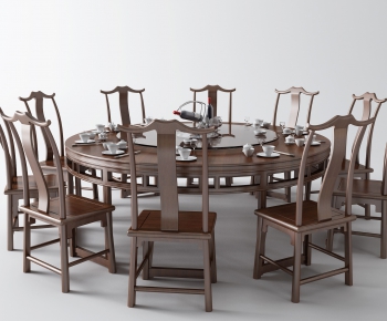 New Chinese Style Dining Table And Chairs-ID:649251879