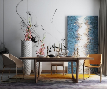 Modern Dining Table And Chairs-ID:251938741