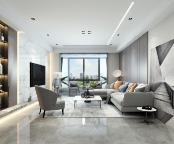 Modern A Living Room-ID:625301771
