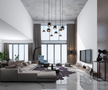 Modern A Living Room-ID:906949617