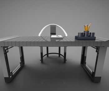 Modern Computer Desk And Chair-ID:123560851