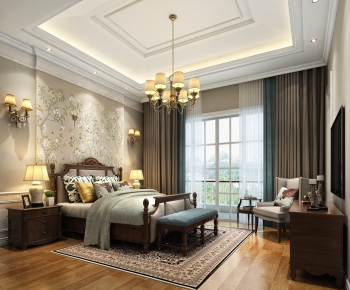 American Style Bedroom-ID:585089187