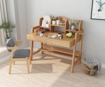 Nordic Style Computer Desk And Chair-ID:140195572