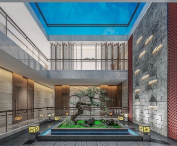 New Chinese Style Courtyard/landscape-ID:846999354