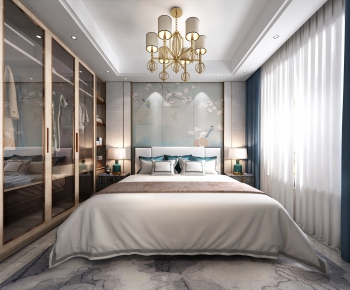 New Chinese Style Bedroom-ID:287265463