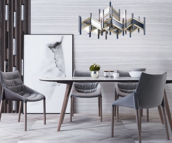 Modern Dining Table And Chairs-ID:947281332