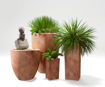 Modern Potted Green Plant-ID:378256699