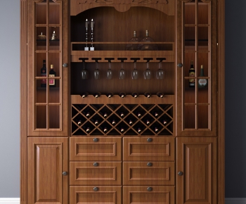 New Chinese Style Wine Cabinet-ID:353120354