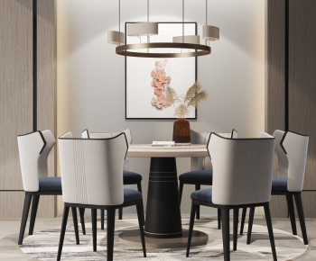 Modern Dining Table And Chairs-ID:681315855