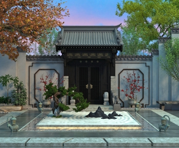 New Chinese Style Courtyard/landscape-ID:432009113