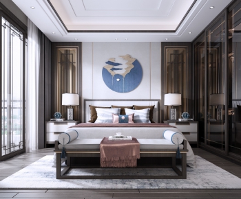 New Chinese Style Bedroom-ID:227993596