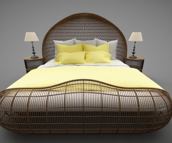 Modern Double Bed-ID:511174716