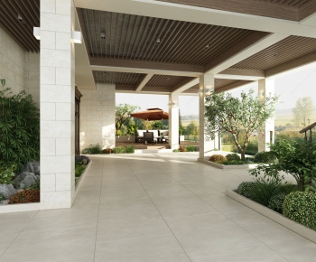 Modern Courtyard/landscape-ID:329901145
