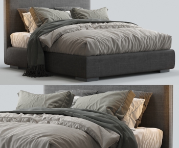 Modern Double Bed-ID:806081371