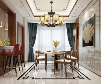 New Chinese Style Dining Room-ID:597302127