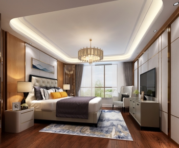 New Chinese Style Bedroom-ID:526837677