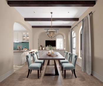 American Style Dining Room-ID:703724762