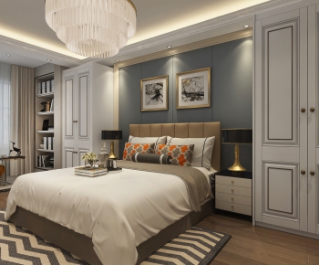 Simple European Style Bedroom-ID:842639617