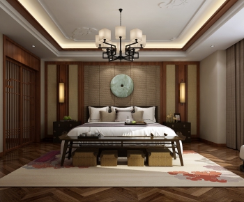 New Chinese Style Bedroom-ID:909317293