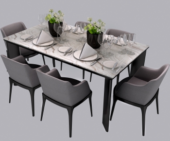 Modern Dining Table And Chairs-ID:453026392