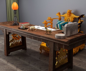 New Chinese Style Office Table-ID:559313435