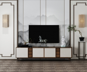 New Chinese Style TV Cabinet-ID:854910723