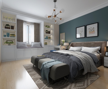 Nordic Style Bedroom-ID:379613847