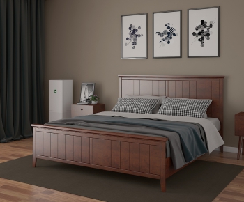 American Style Double Bed-ID:369943854