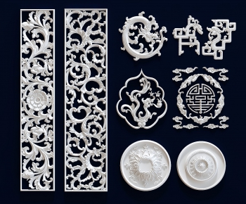 European Style Plaster Carved Top Plate-ID:851669767