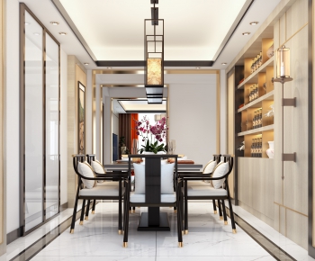 New Chinese Style Dining Room-ID:646298767