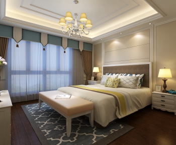 Simple European Style Bedroom-ID:577511347