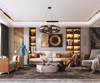 Modern A Living Room-ID:580415124