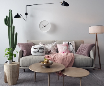 Nordic Style A Sofa For Two-ID:717691434