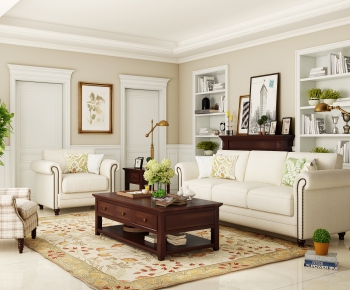 American Style Sofa Combination-ID:502171829