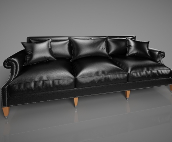 Simple European Style Three-seat Sofa-ID:283680157
