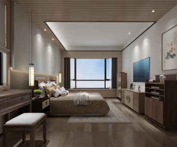 New Chinese Style Bedroom-ID:153533698
