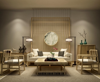Chinese Style A Sofa For Two-ID:586247312