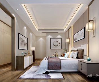 New Chinese Style Bedroom-ID:502348341