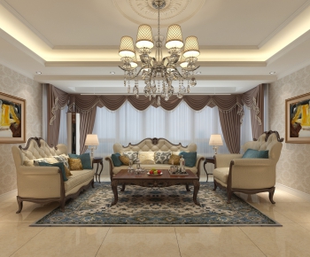 European Style A Living Room-ID:841250934