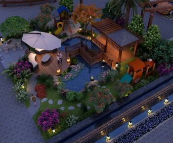 New Chinese Style Courtyard/landscape-ID:509160669
