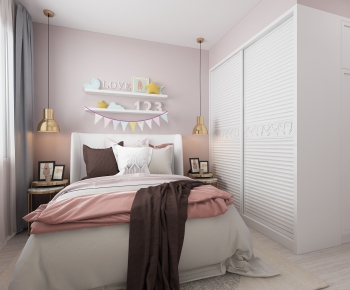 Nordic Style Girl's Room Daughter's Room-ID:542313119