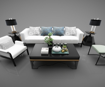 New Chinese Style Sofa Combination-ID:894375146